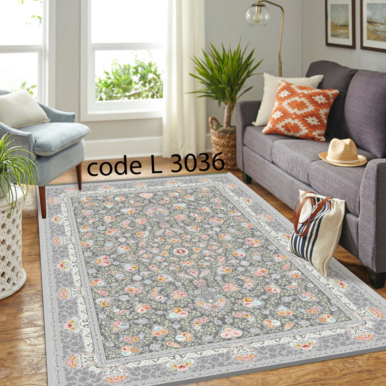 روفرشی کشدار (کاور فرش) و فرشینه و پادری کالای خواب متین کد L 3036