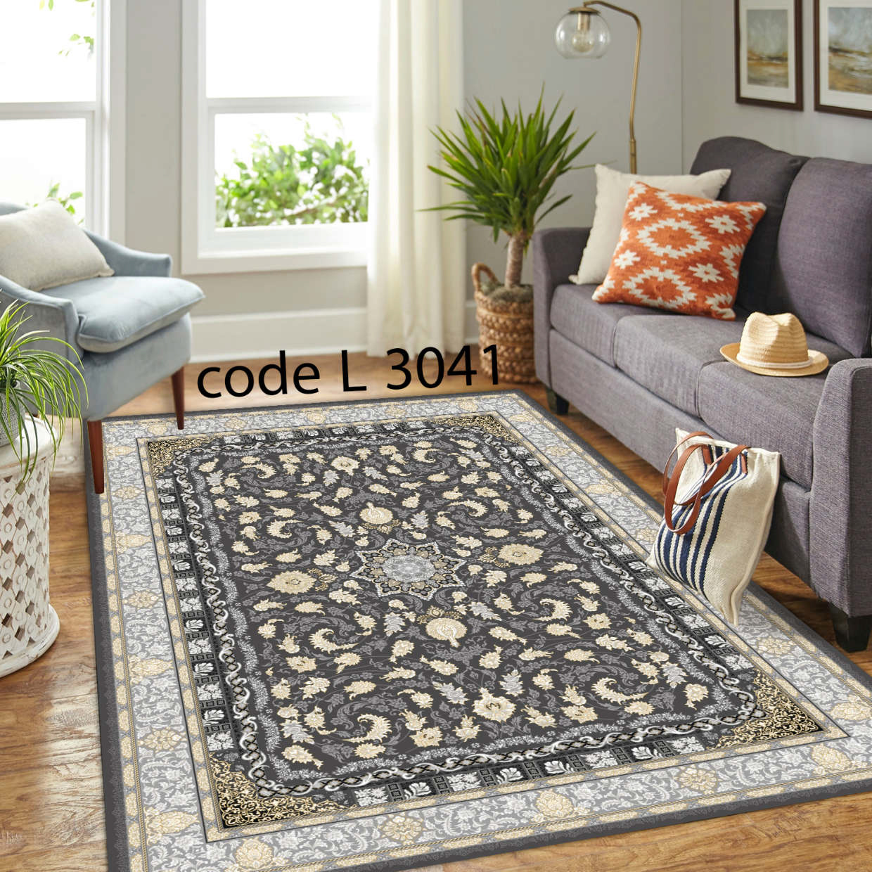 روفرشی کشدار (کاور فرش) و فرشینه و پادری کالای خواب متین کد L 3041