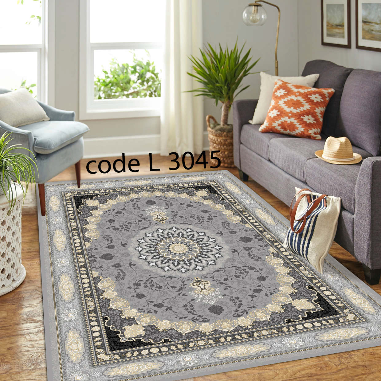 روفرشی کشدار (کاور فرش) و فرشینه و پادری کالای خواب متین کد L 3045