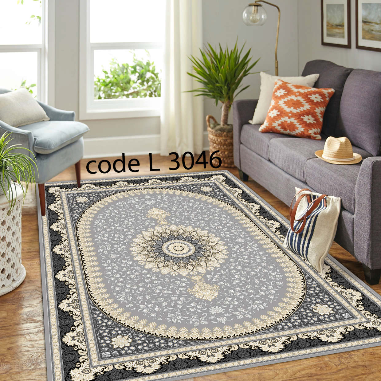 روفرشی کشدار (کاور فرش) و فرشینه و پادری کالای خواب متین کد L 3046