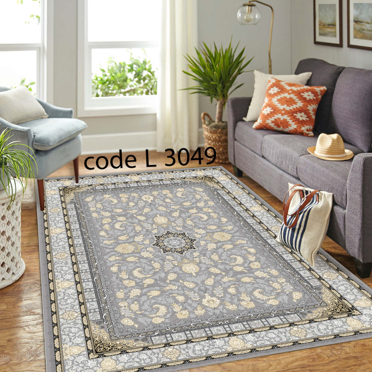 روفرشی کشدار (کاور فرش) و فرشینه و پادری کالای خواب متین کد L 3049