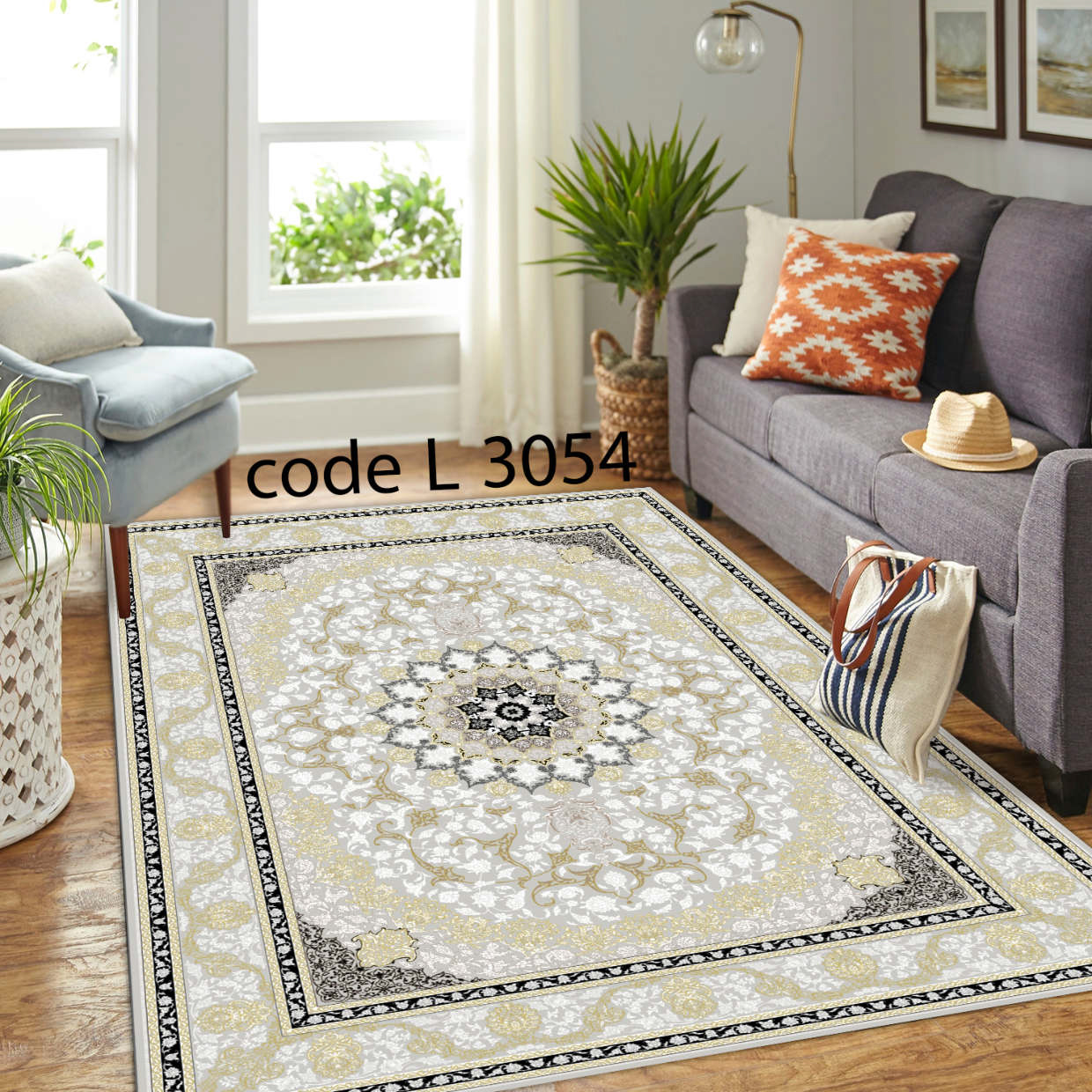 روفرشی کشدار (کاور فرش) و فرشینه و پادری کالای خواب متین کد L 3054