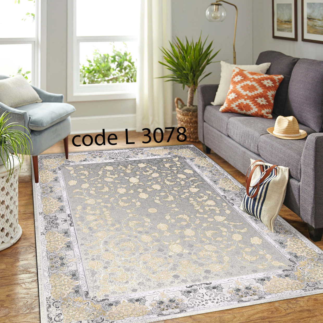 روفرشی کشدار (کاور فرش) و فرشینه و پادری کالای خواب متین کد L 3078