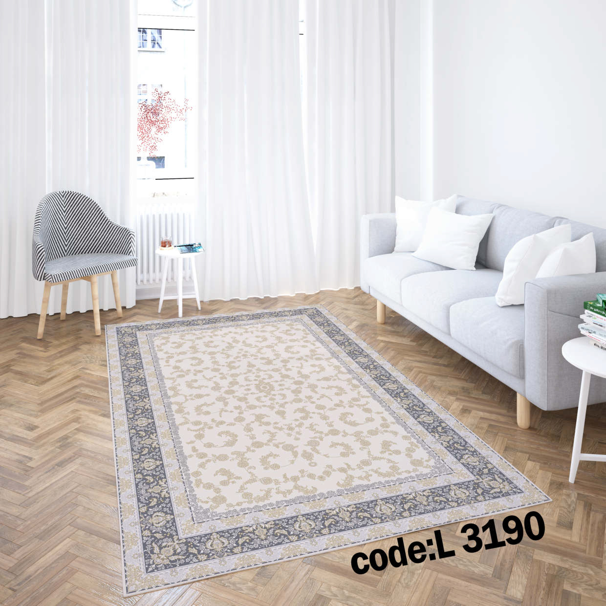 روفرشی کشدار (کاور فرش) و فرشینه و پادری کالای خواب متین کد L 3190