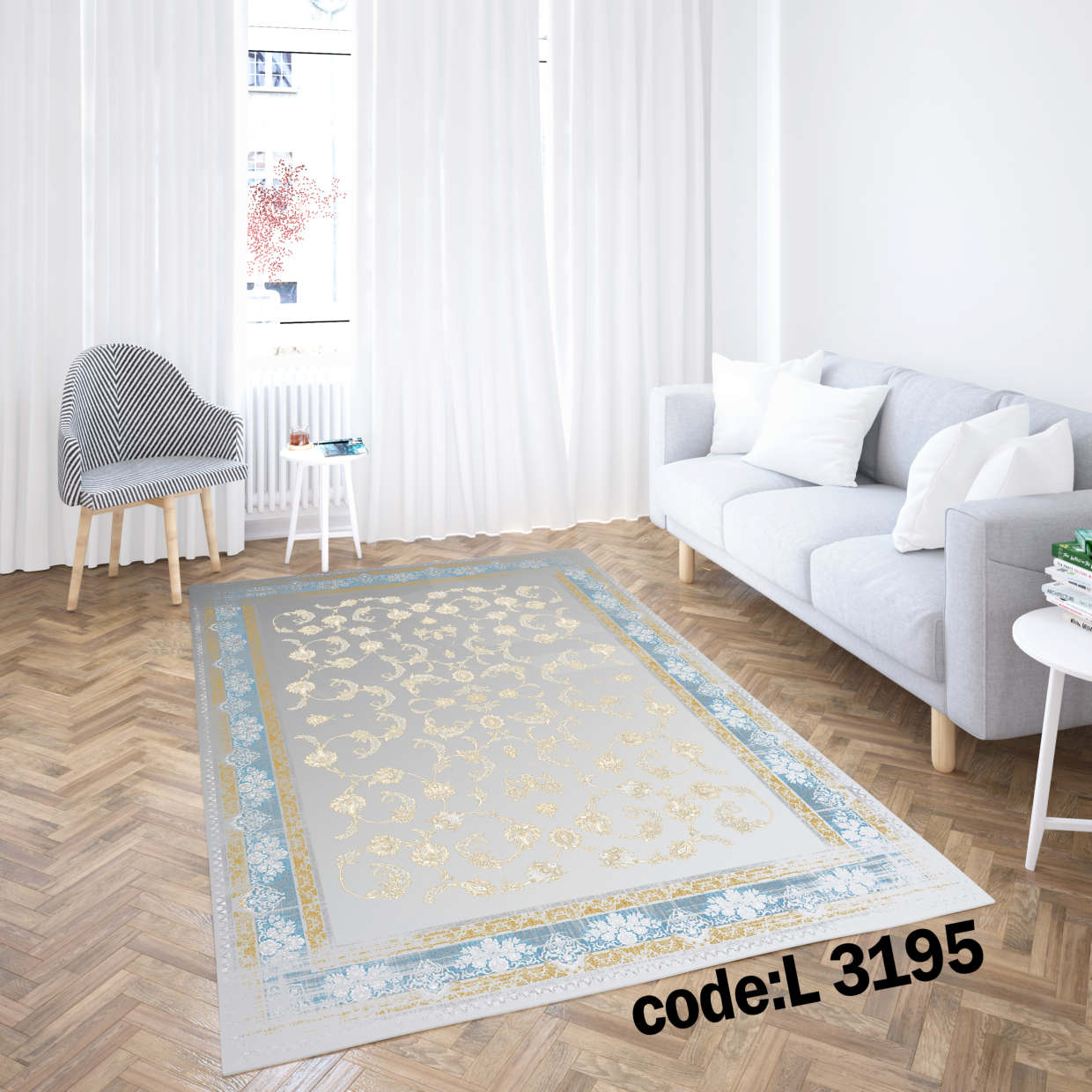 روفرشی کشدار (کاور فرش) و فرشینه و پادری کالای خواب متین کد L 3195