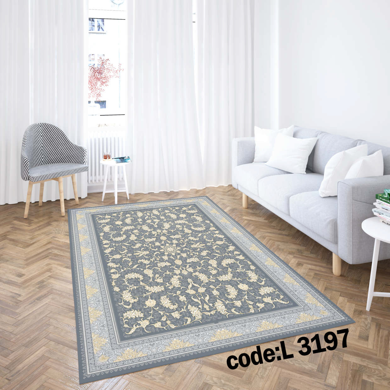 روفرشی کشدار (کاور فرش) و فرشینه و پادری کالای خواب متین کد L 3197