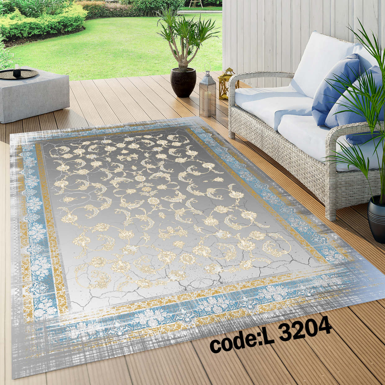 روفرشی کشدار (کاور فرش) و فرشینه و پادری کالای خواب متین کد L 3204