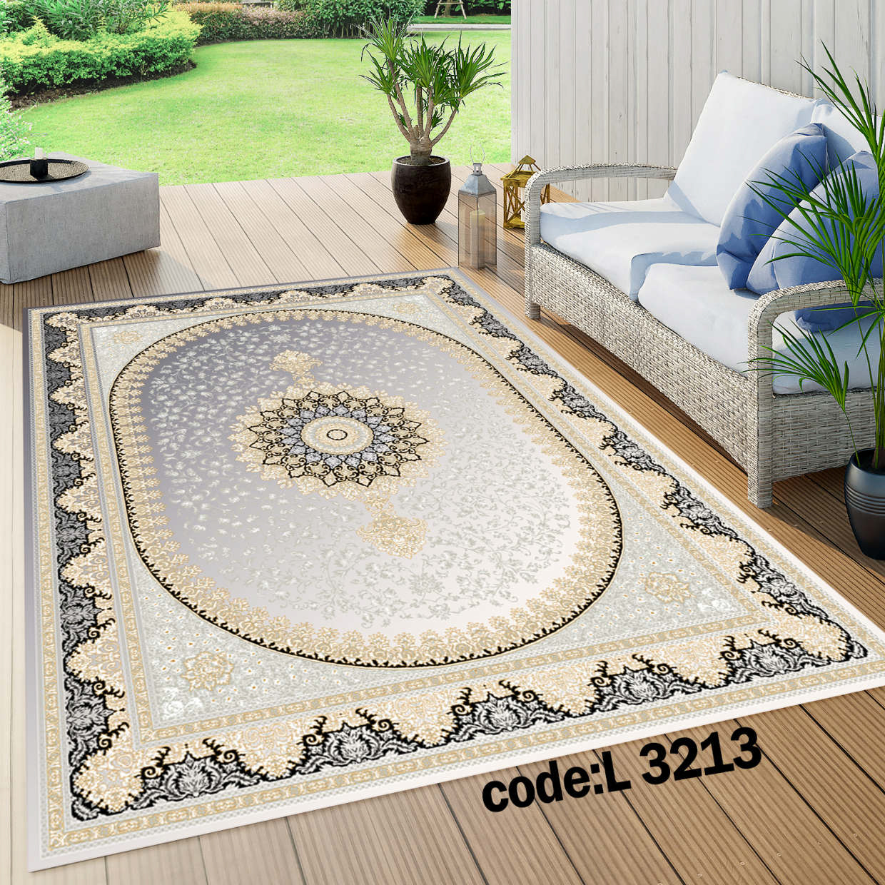 روفرشی کشدار (کاور فرش) و فرشینه و پادری کالای خواب متین کد L 3213