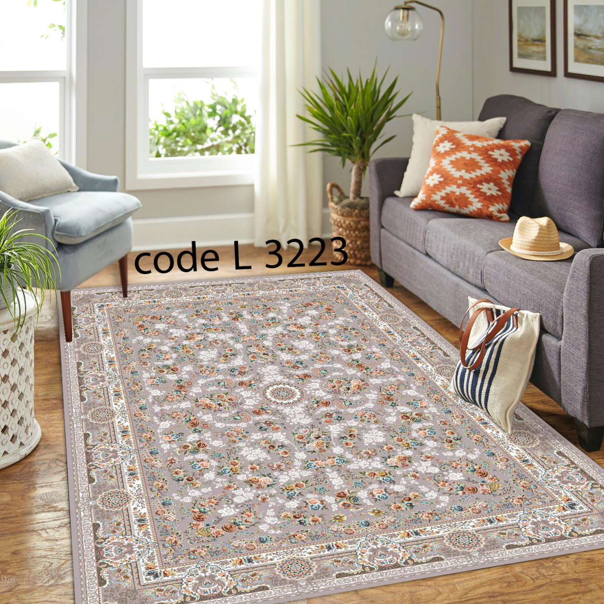 روفرشی کشدار (کاور فرش) و فرشینه و پادری کالای خواب متین کد L 3223