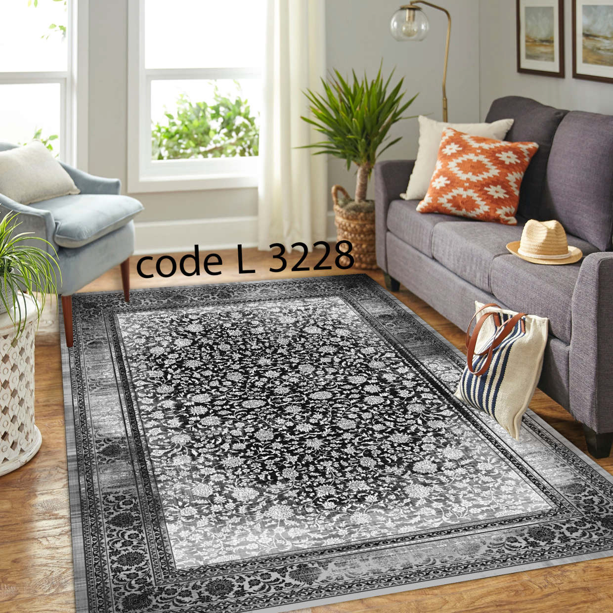 روفرشی کشدار (کاور فرش) و فرشینه و پادری کالای خواب متین کد L 3228
