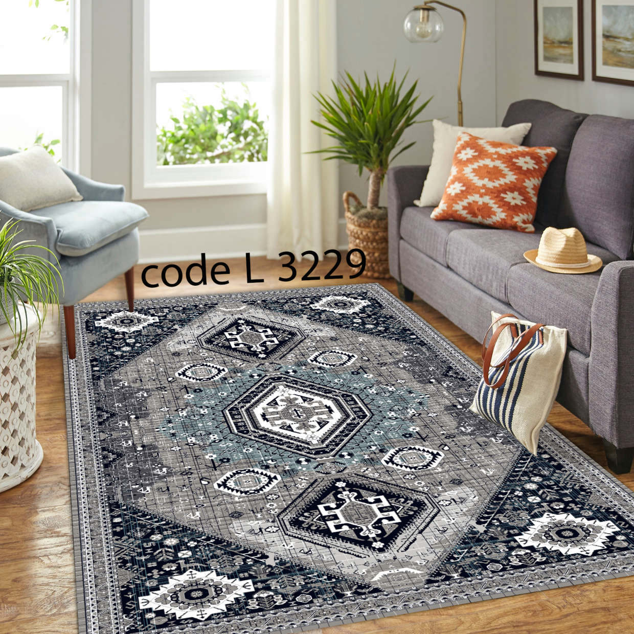 روفرشی کشدار (کاور فرش) و فرشینه و پادری کالای خواب متین کد L 3229