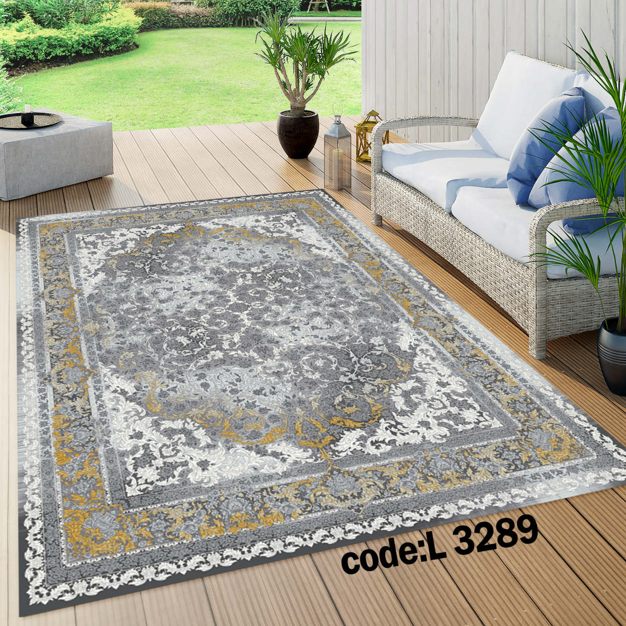 روفرشی کشدار (کاور فرش) و فرشینه و پادری کالای خواب متین کد L 3289
