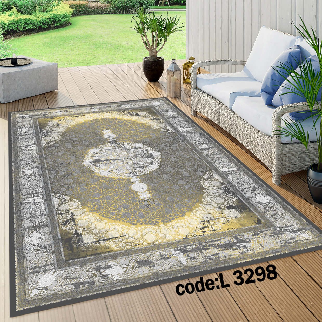 روفرشی کشدار (کاور فرش) و فرشینه و پادری کالای خواب متین کد L 3298