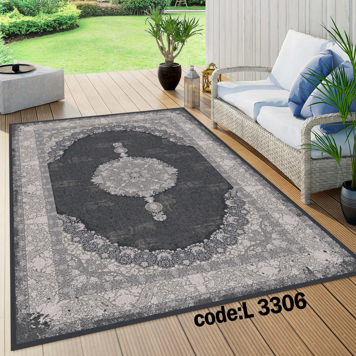 روفرشی کشدار (کاور فرش) و فرشینه و پادری کالای خواب متین کد L 3306