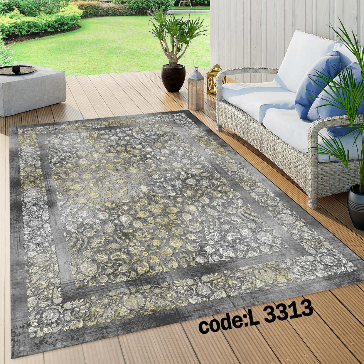 روفرشی کشدار (کاور فرش) و فرشینه و پادری کالای خواب متین کد L 3313