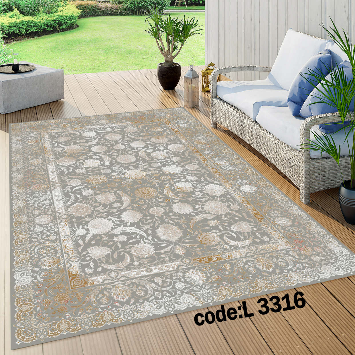 روفرشی کشدار (کاور فرش) و فرشینه و پادری کالای خواب متین کد L 3316