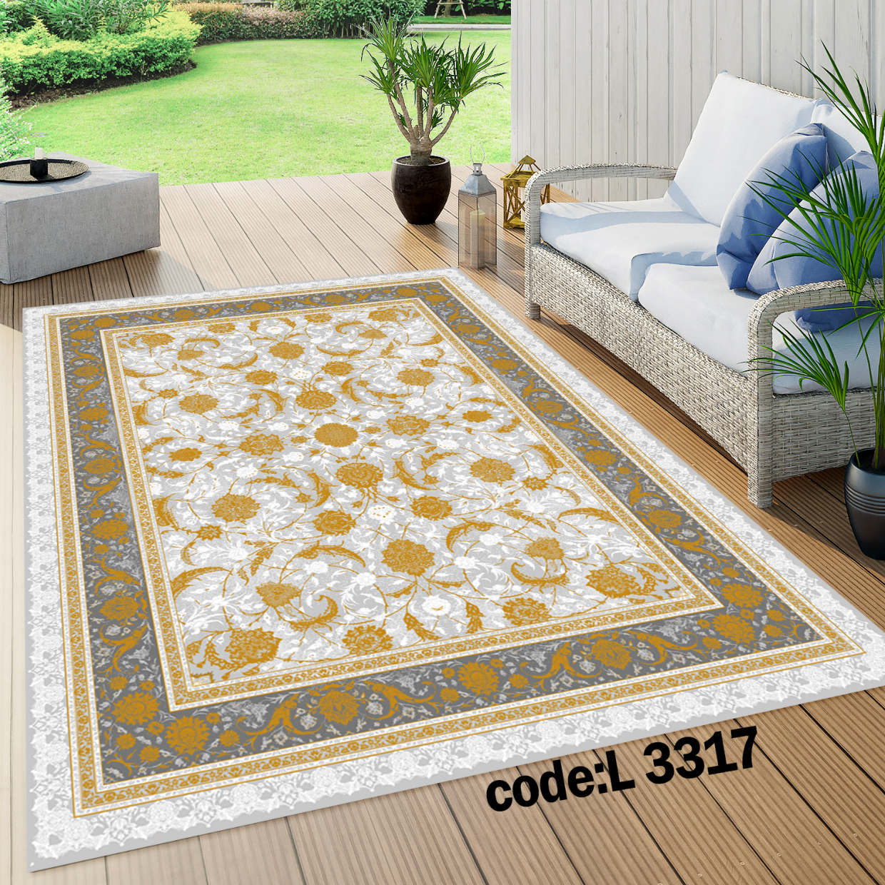 روفرشی کشدار (کاور فرش) و فرشینه و پادری کالای خواب متین کد L 3317