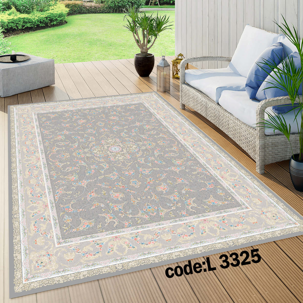 روفرشی کشدار (کاور فرش) و فرشینه و پادری کالای خواب متین کد L 3325