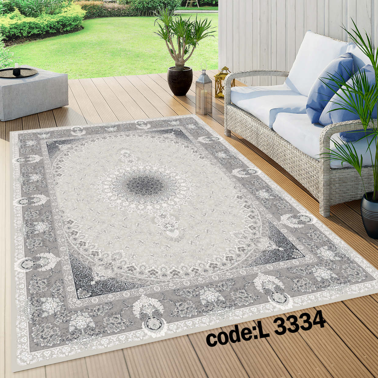 روفرشی کشدار (کاور فرش) و فرشینه و پادری کالای خواب متین کد L 3334