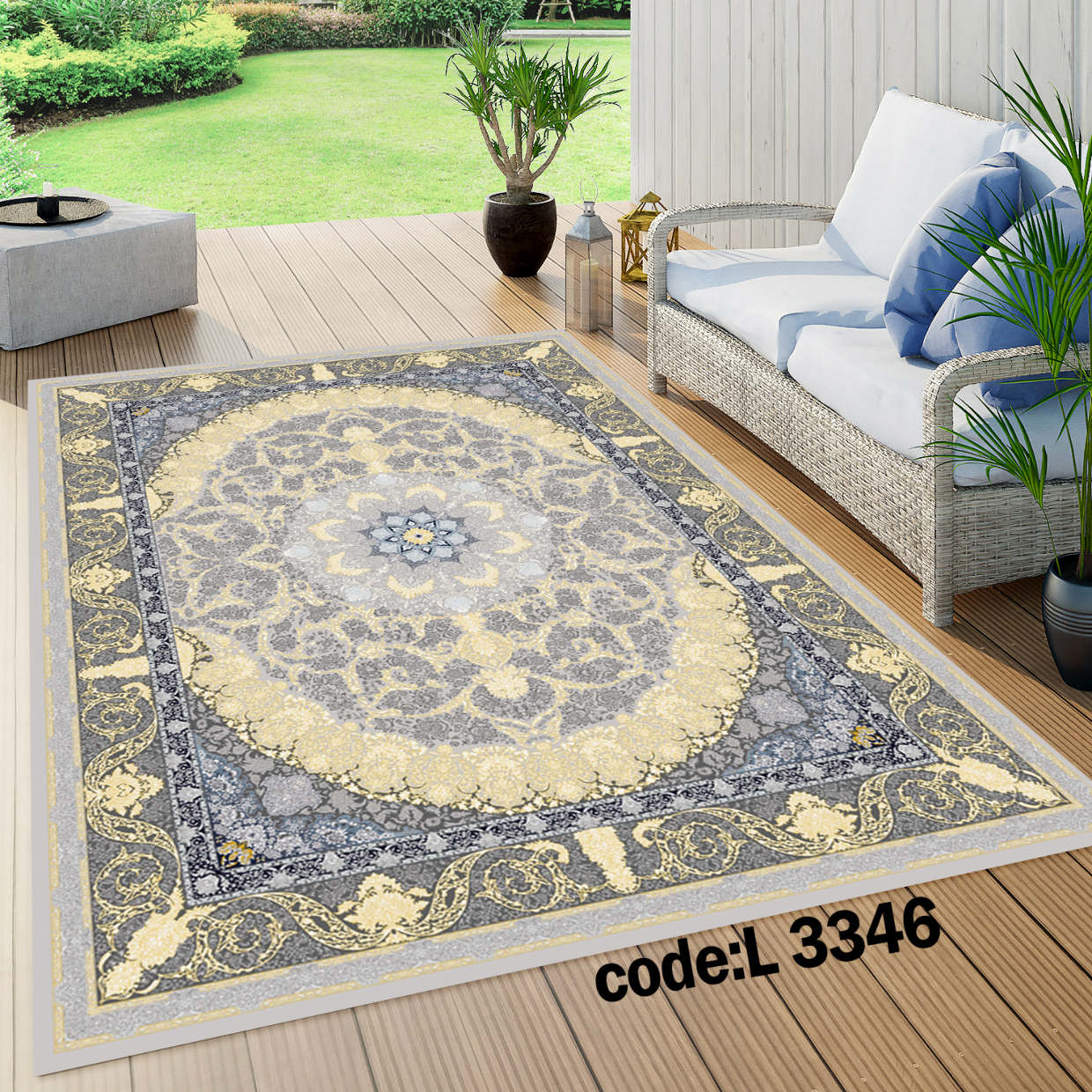 روفرشی کشدار (کاور فرش) و فرشینه و پادری کالای خواب متین کد L 3346