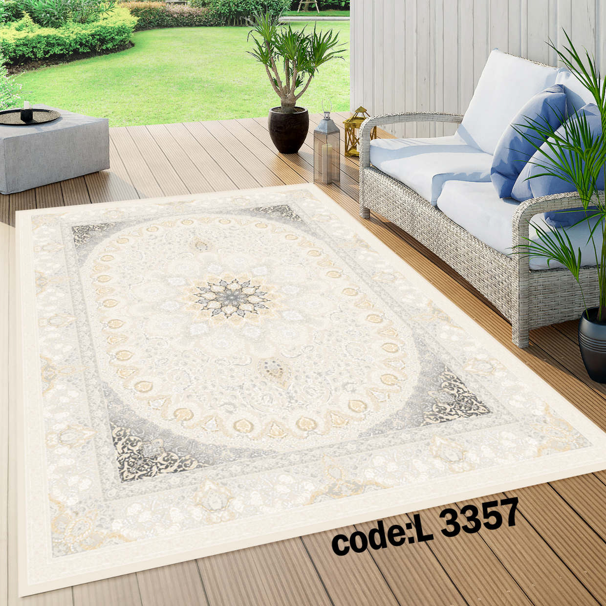 روفرشی کشدار (کاور فرش) و فرشینه و پادری کالای خواب متین کد L 3357