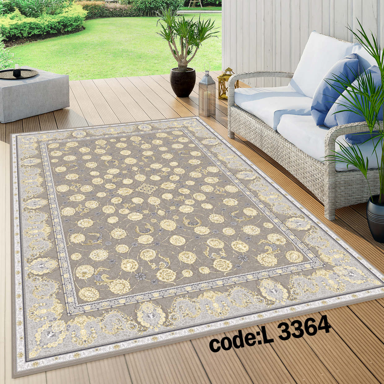 روفرشی کشدار (کاور فرش) و فرشینه و پادری کالای خواب متین کد L 3364