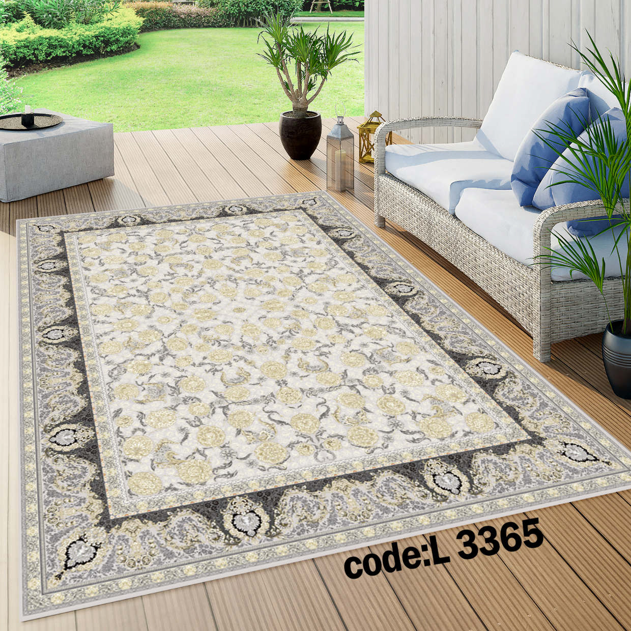 روفرشی کشدار (کاور فرش) و فرشینه و پادری کالای خواب متین کد L 3365