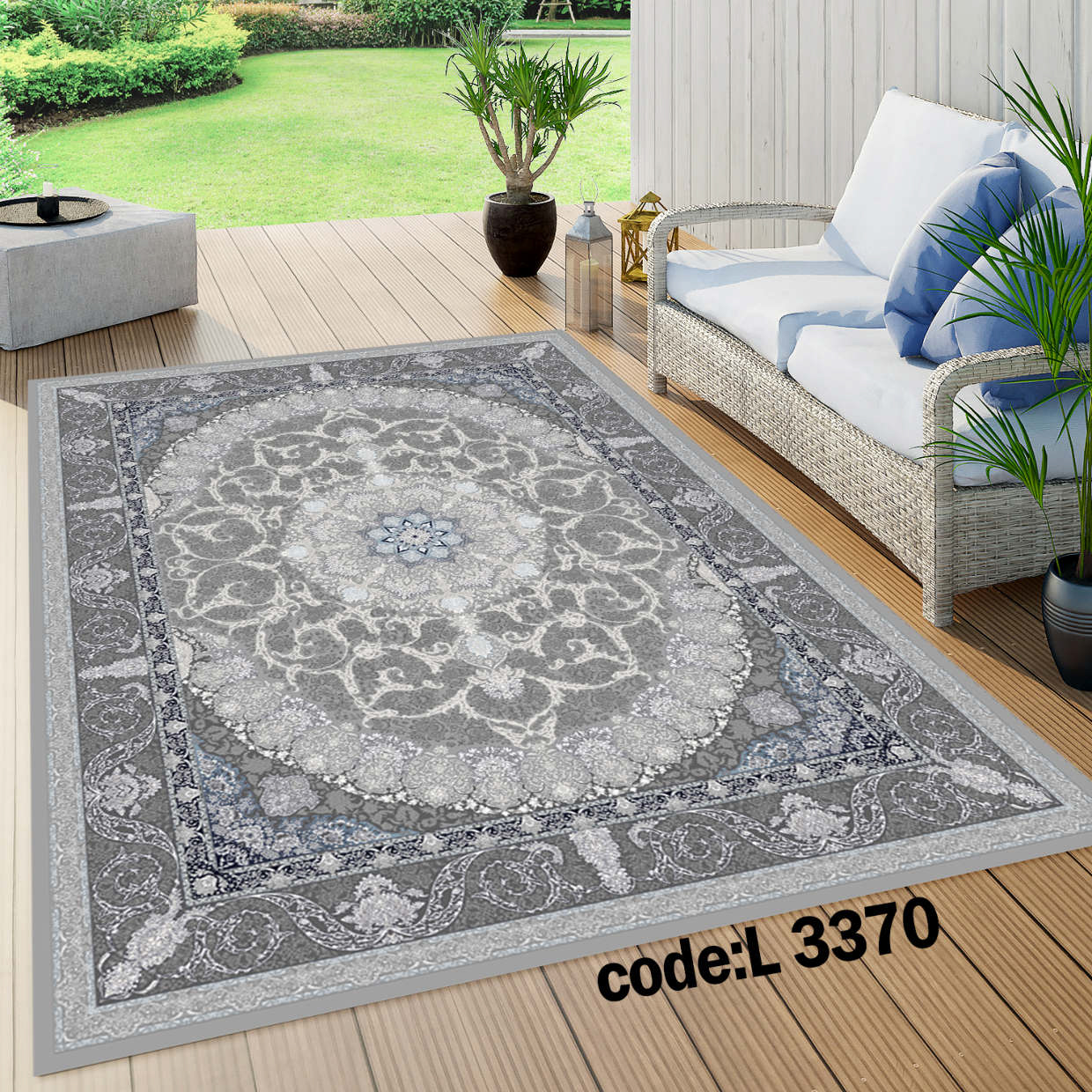 روفرشی کشدار (کاور فرش) و فرشینه و پادری کالای خواب متین کد L 3370