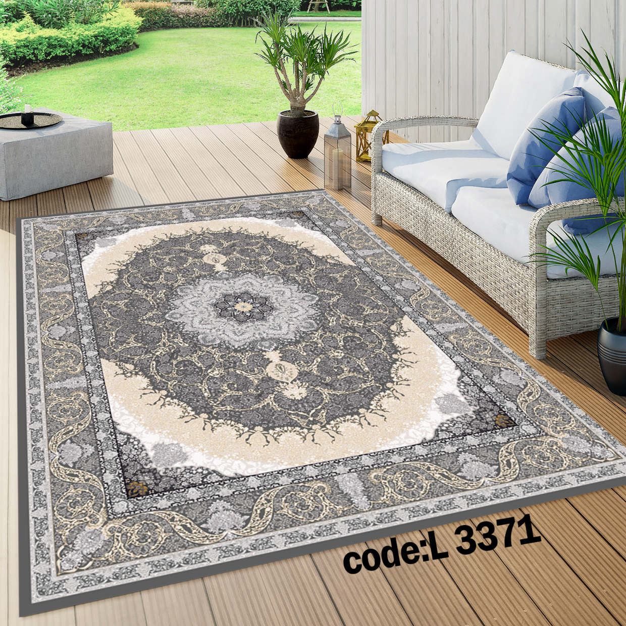 روفرشی کشدار (کاور فرش) و فرشینه و پادری کالای خواب متین کد L 3371