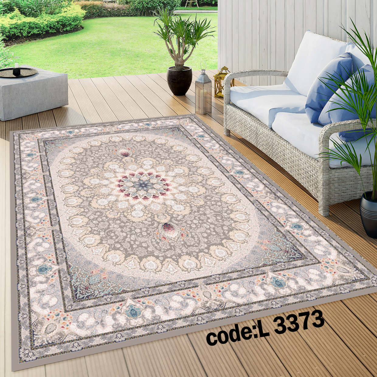 روفرشی کشدار (کاور فرش) و فرشینه و پادری کالای خواب متین کد L 3373