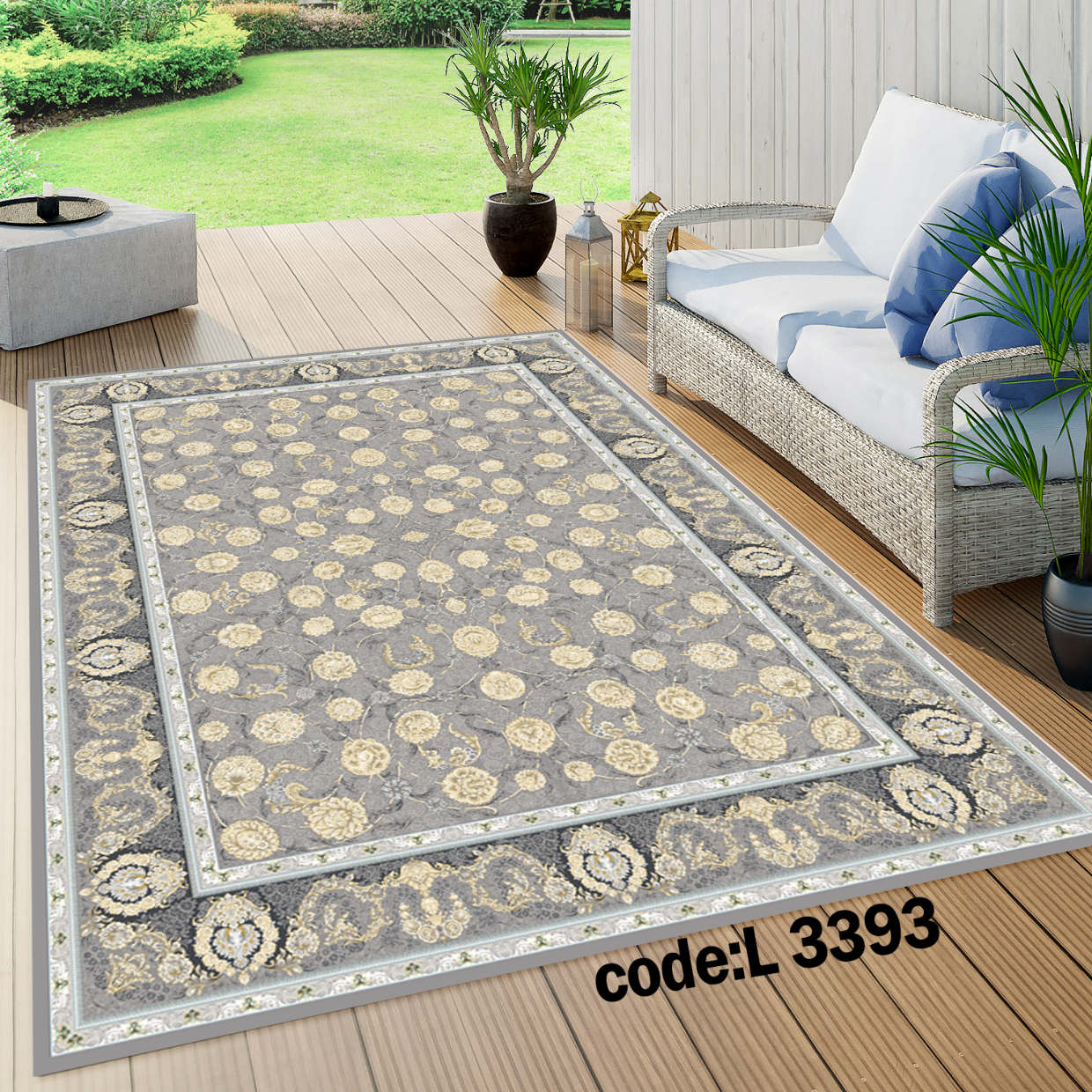 روفرشی کشدار (کاور فرش) و فرشینه و پادری کالای خواب متین کد L 3393