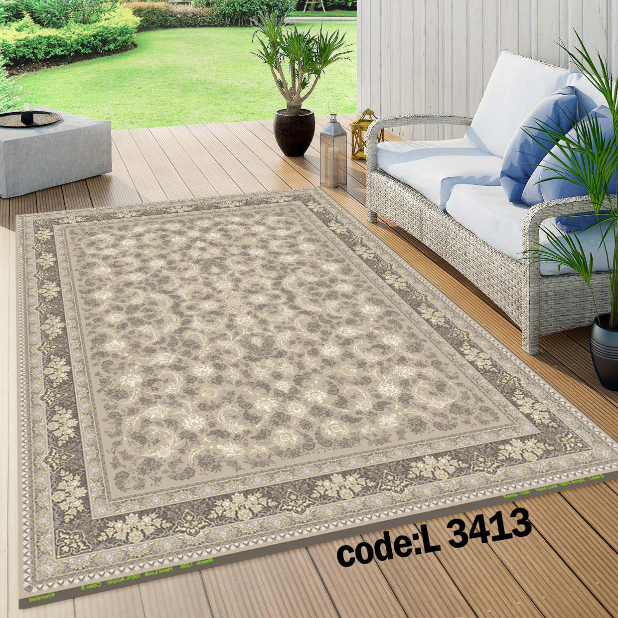 روفرشی کشدار (کاور فرش) و فرشینه و پادری کالای خواب متین کد L 3413