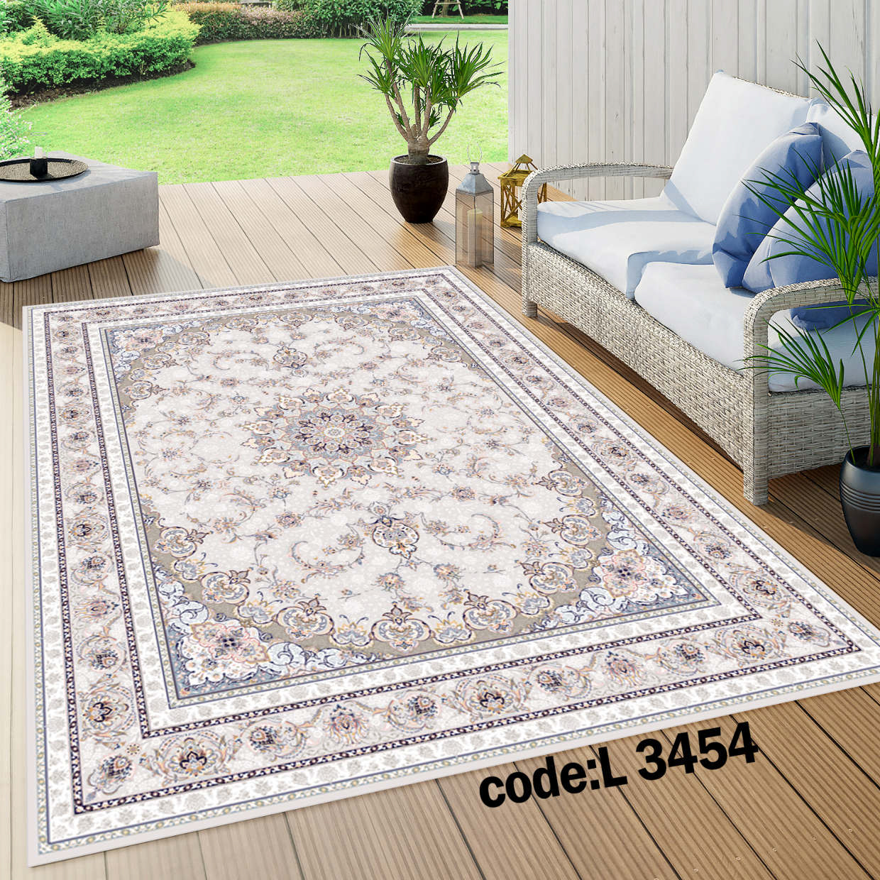 روفرشی کشدار (کاور فرش) و فرشینه و پادری کالای خواب متین کد L 3454