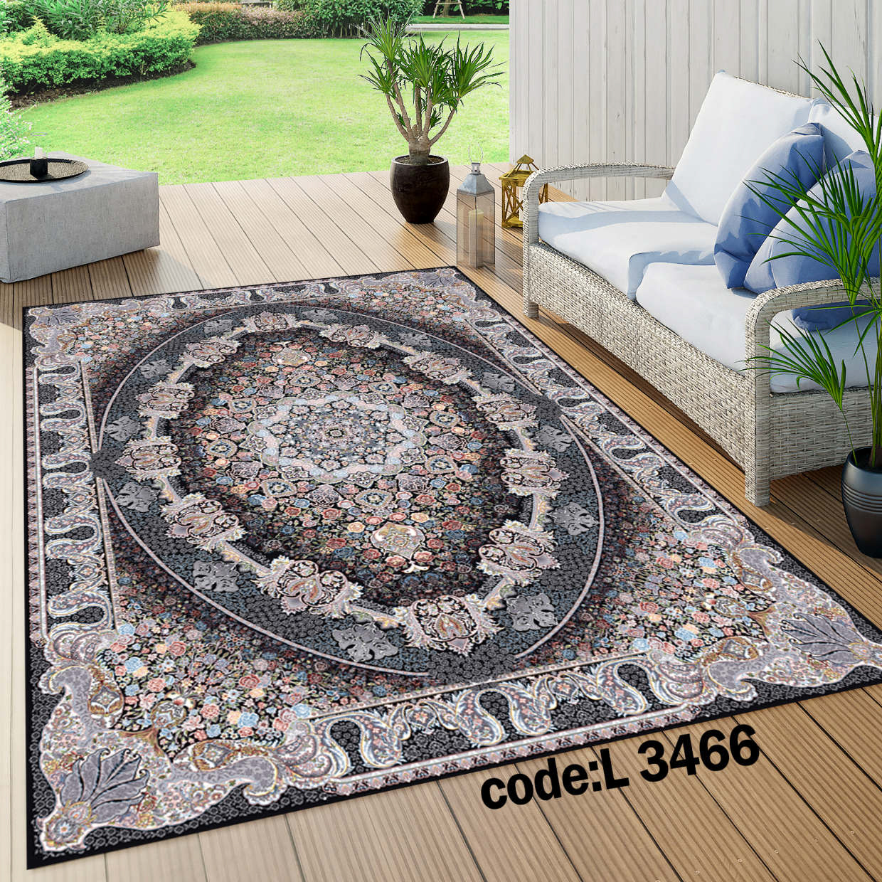 روفرشی کشدار (کاور فرش) و فرشینه و پادری کالای خواب متین کد L 3466