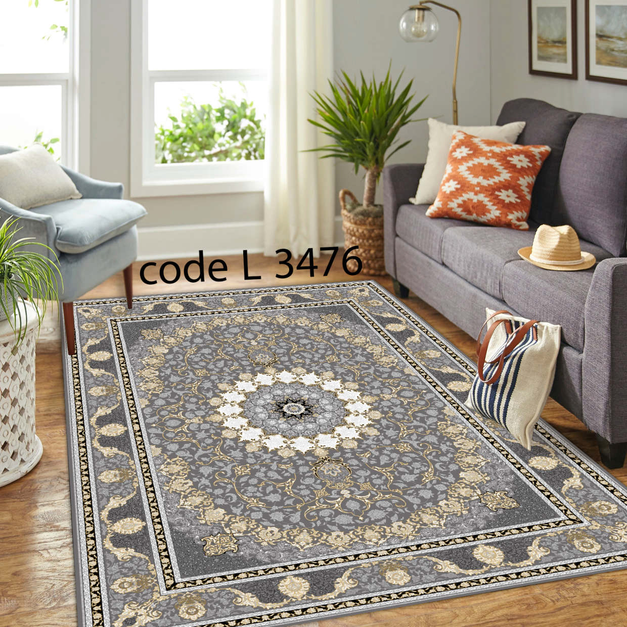 روفرشی کشدار (کاور فرش) و فرشینه و پادری کالای خواب متین کد L 3476