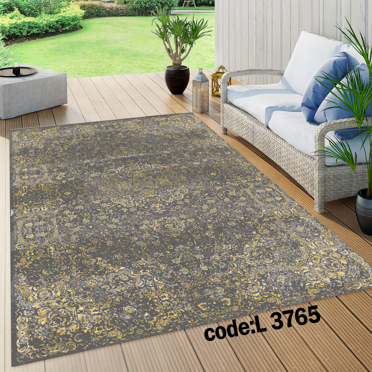 روفرشی کشدار (کاور فرش) و فرشینه و پادری کالای خواب متین کد L 3765