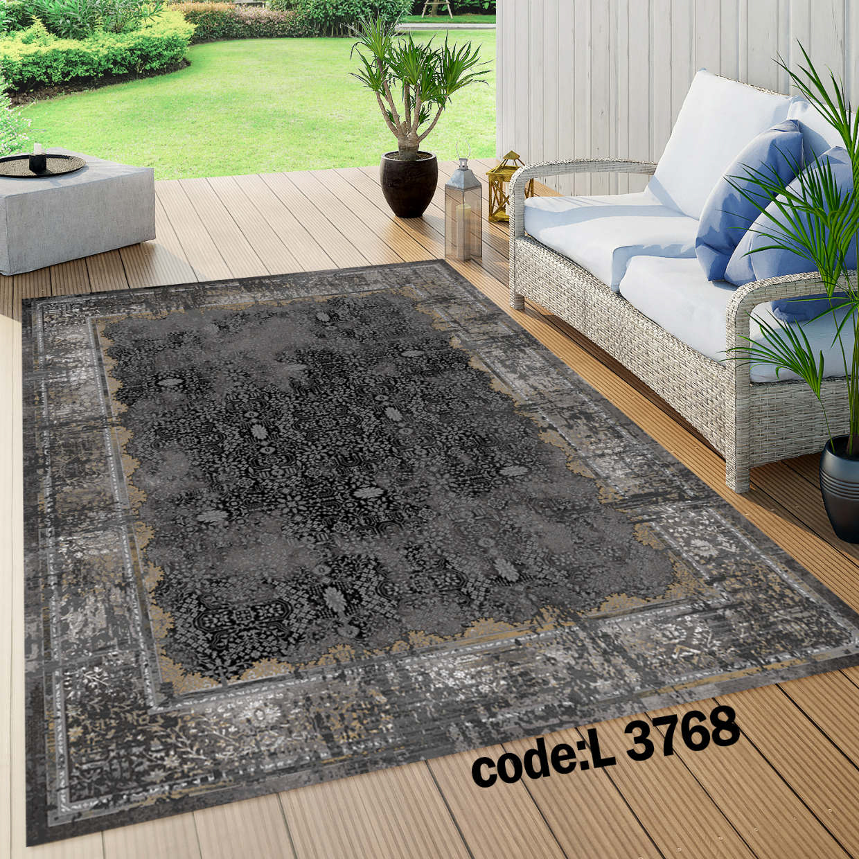 روفرشی کشدار (کاور فرش) و فرشینه و پادری کالای خواب متین کد L 3768