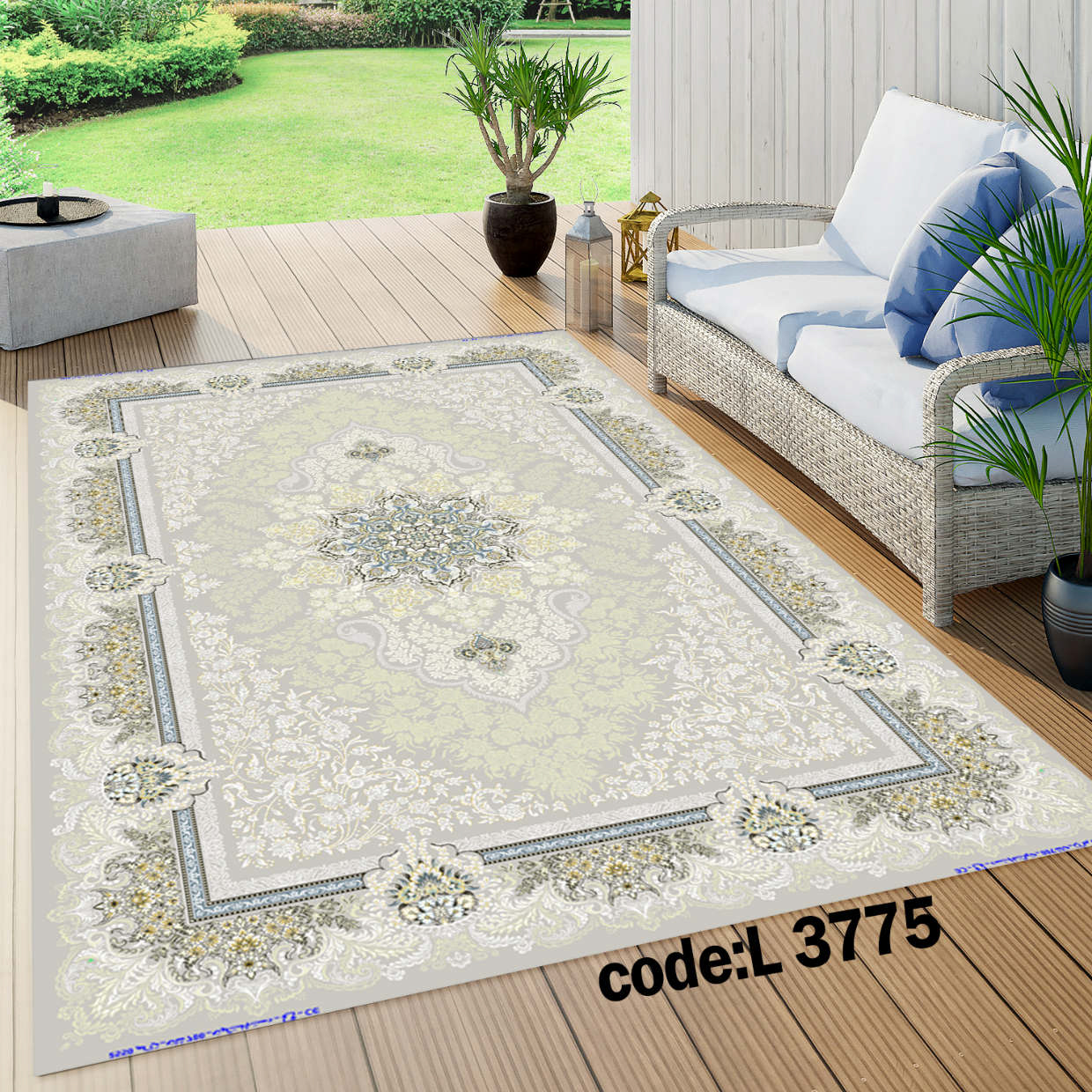 روفرشی کشدار (کاور فرش) و فرشینه و پادری کالای خواب متین کد L 3775