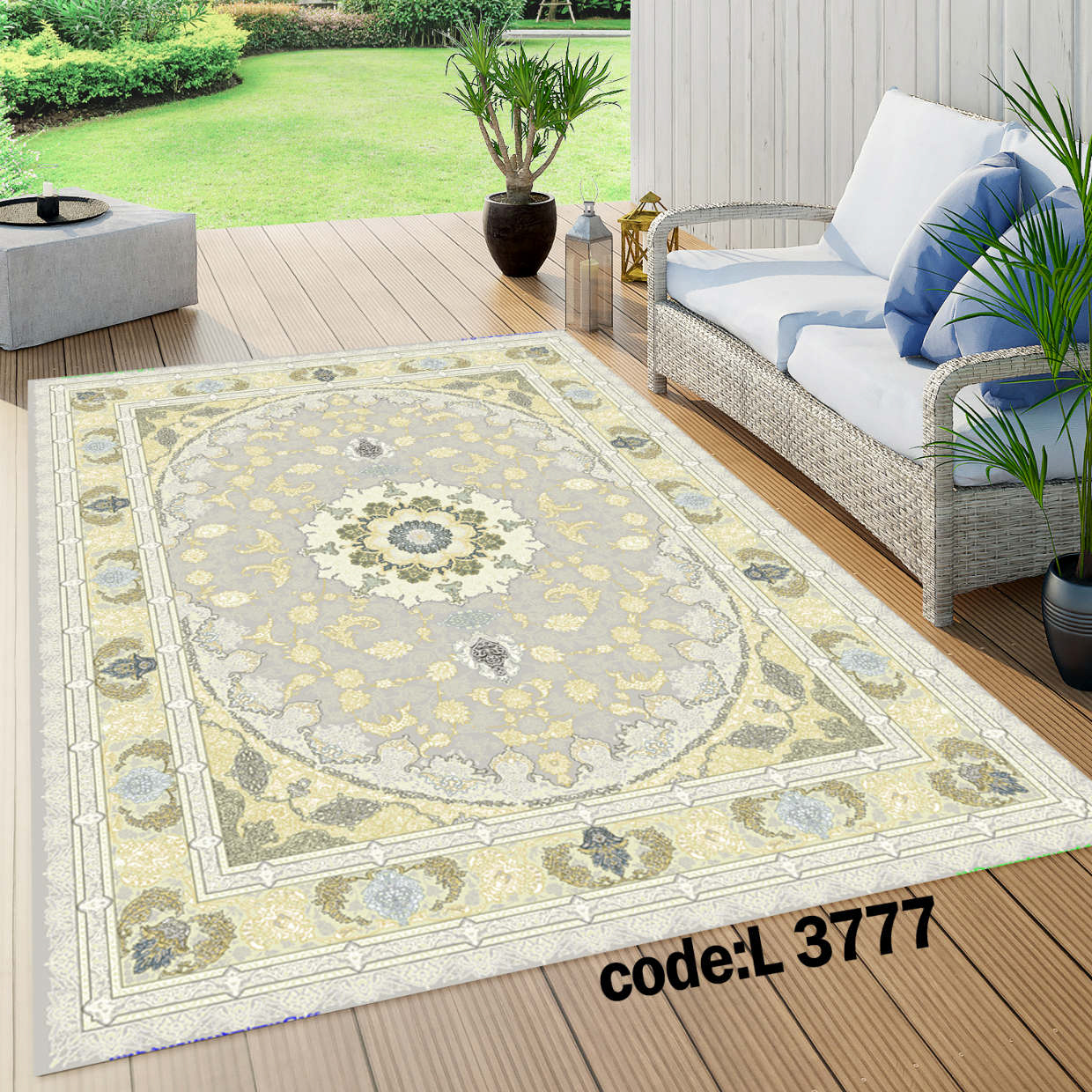 روفرشی کشدار (کاور فرش) و فرشینه و پادری کالای خواب متین کد L 3777
