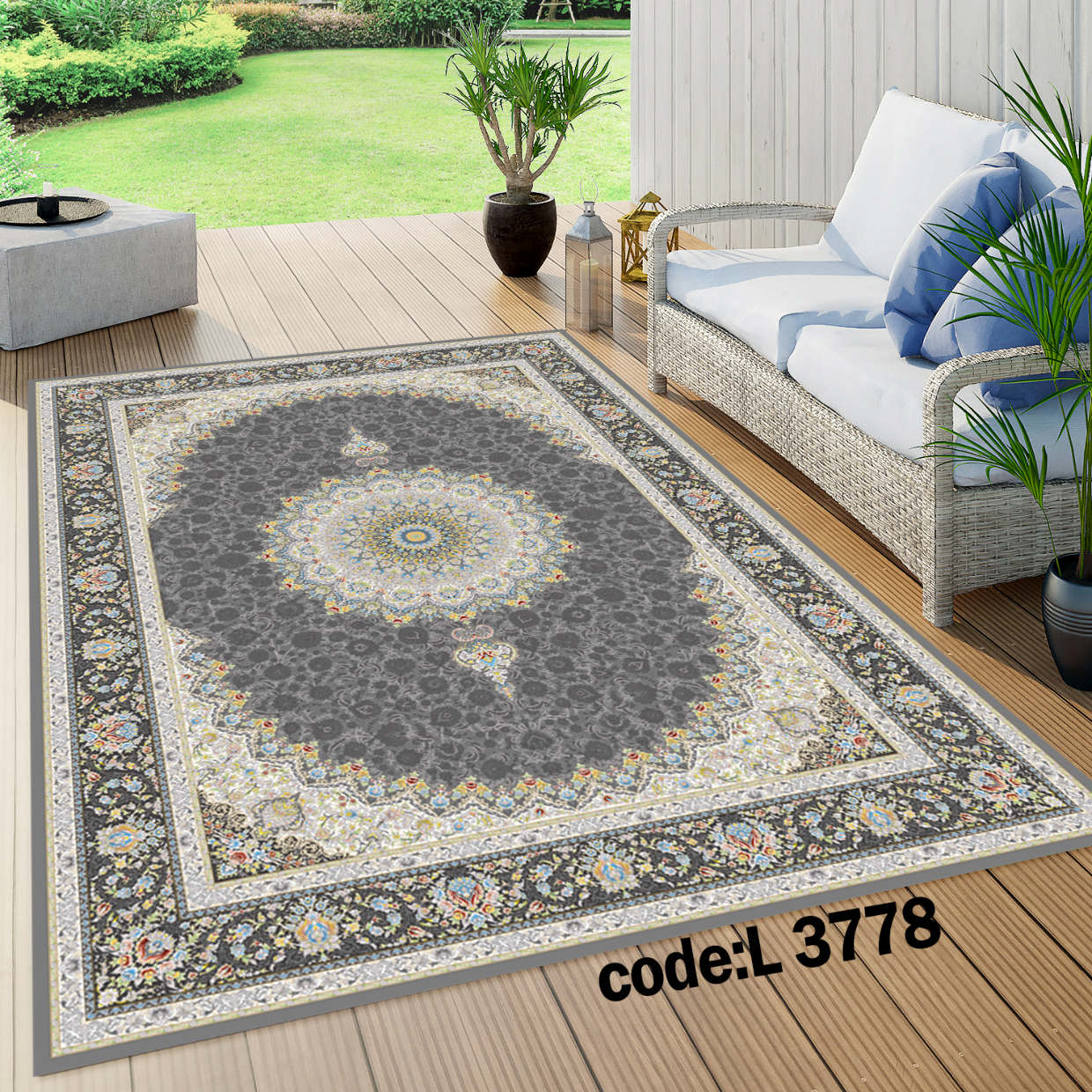 روفرشی کشدار (کاور فرش) و فرشینه و پادری کالای خواب متین کد L 3778