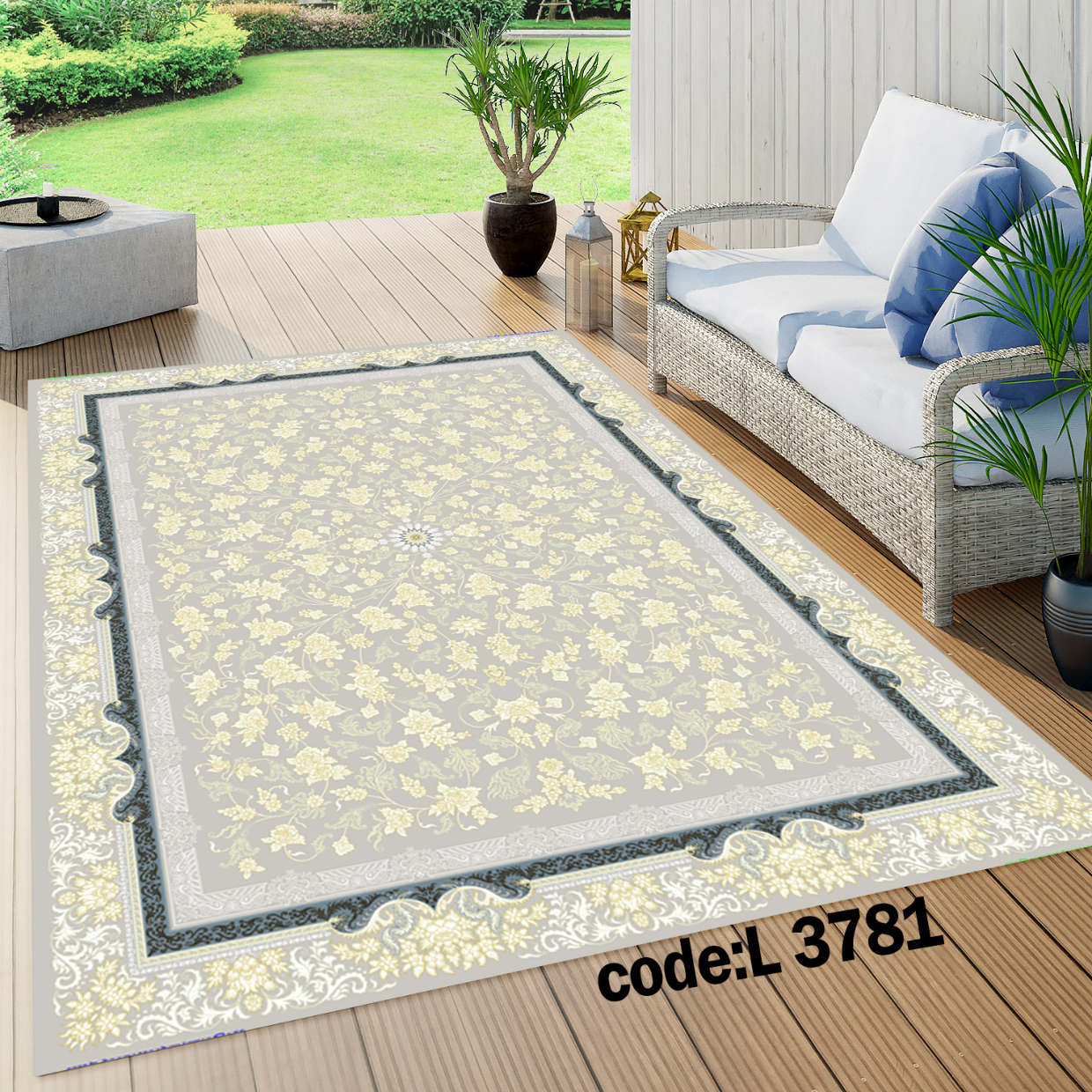 روفرشی کشدار (کاور فرش) و فرشینه و پادری کالای خواب متین کد L 3781