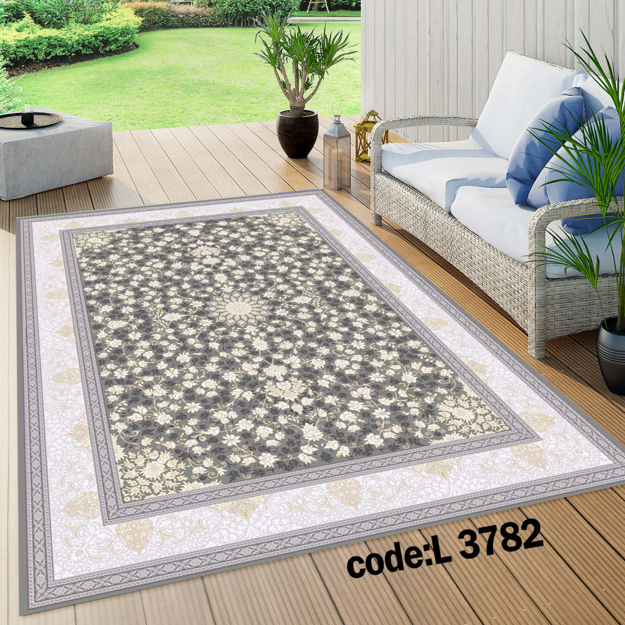 روفرشی کشدار (کاور فرش) و فرشینه و پادری کالای خواب متین کد L 3782