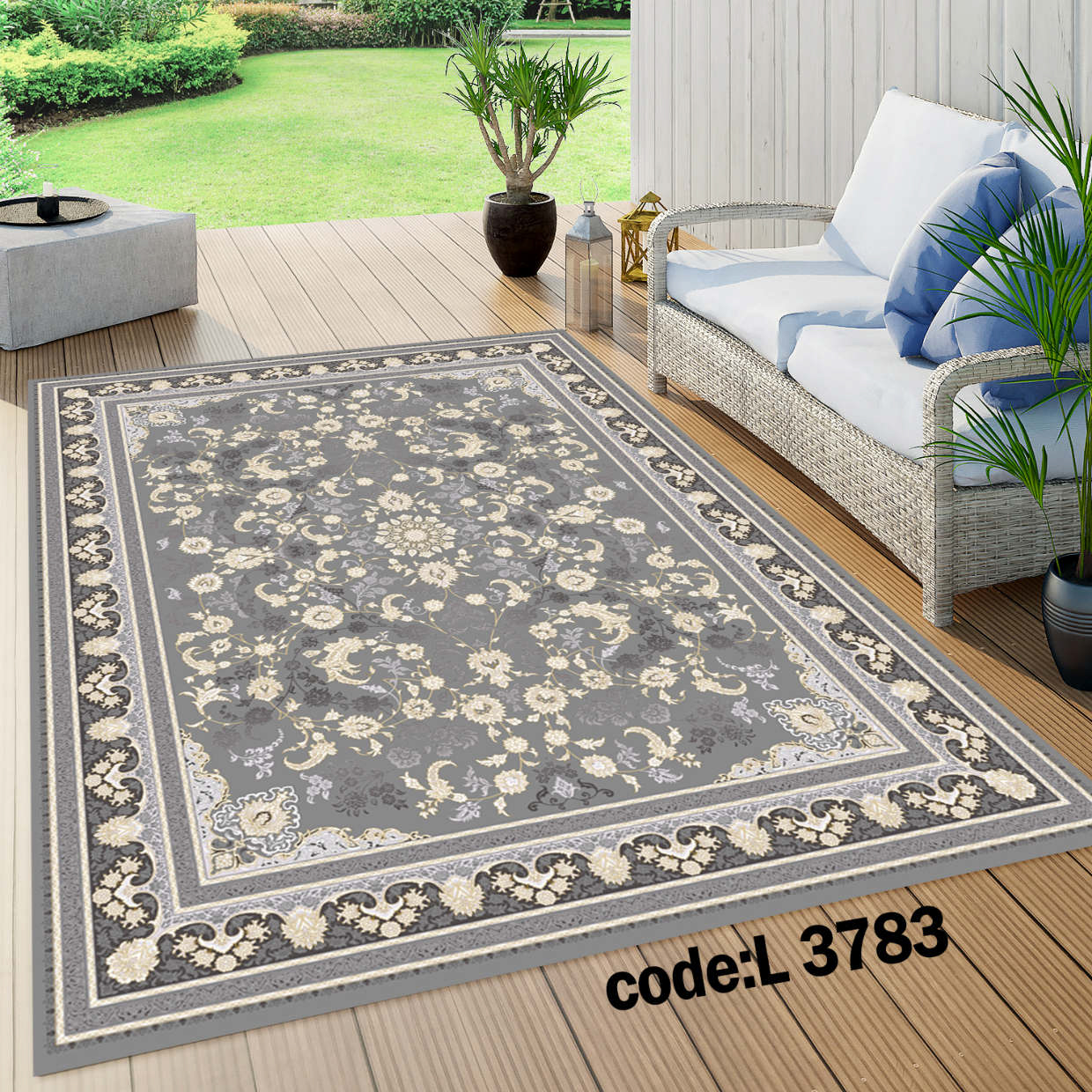 روفرشی کشدار (کاور فرش) و فرشینه و پادری کالای خواب متین کد L 3783