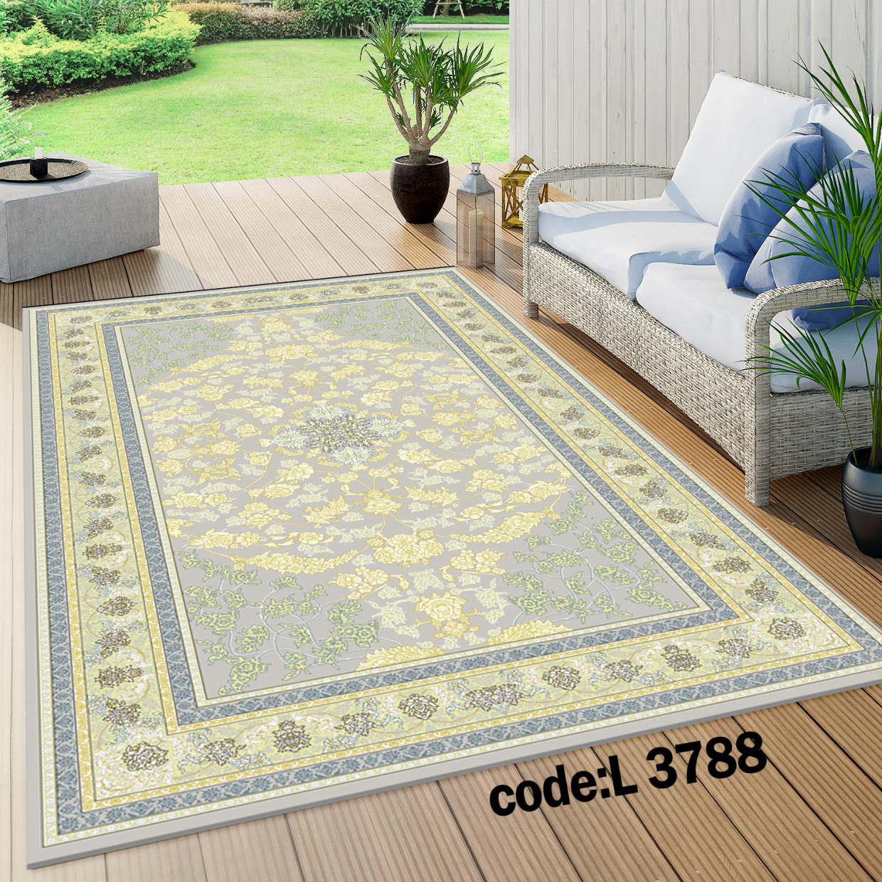 روفرشی کشدار (کاور فرش) و فرشینه و پادری کالای خواب متین کد L 3788
