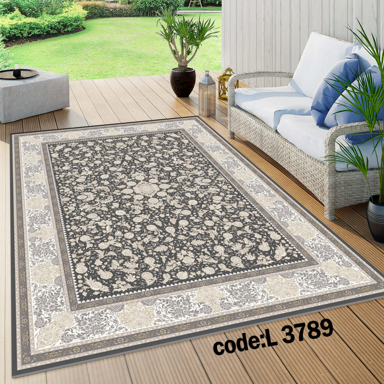 روفرشی کشدار (کاور فرش) و فرشینه و پادری کالای خواب متین کد L 3789