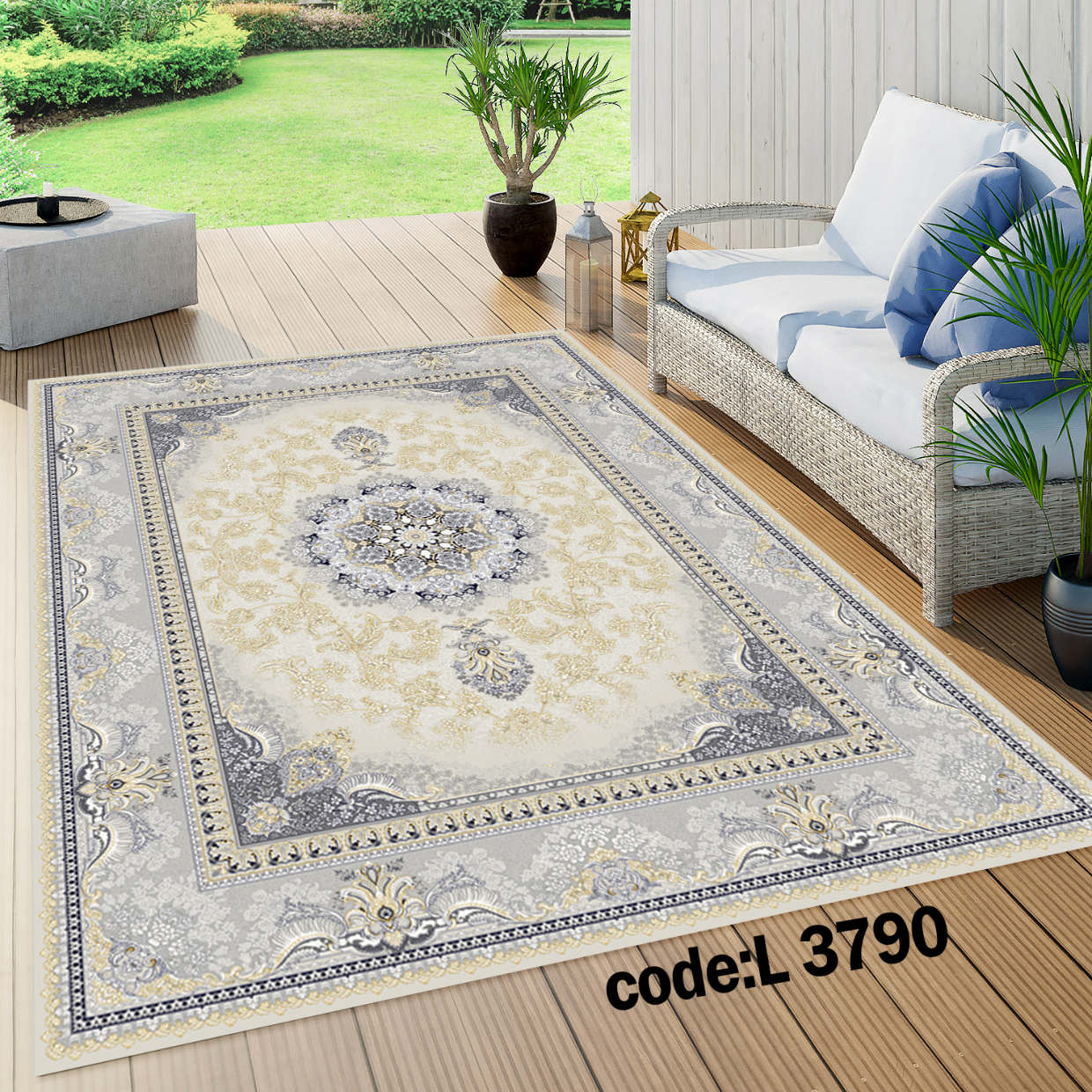 روفرشی کشدار (کاور فرش) و فرشینه و پادری کالای خواب متین کد L 3790