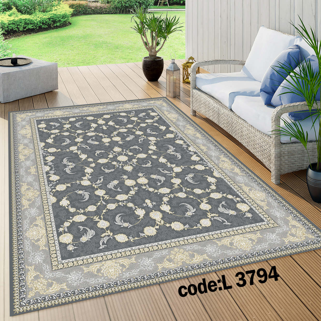 روفرشی کشدار (کاور فرش) و فرشینه و پادری کالای خواب متین کد L 3794