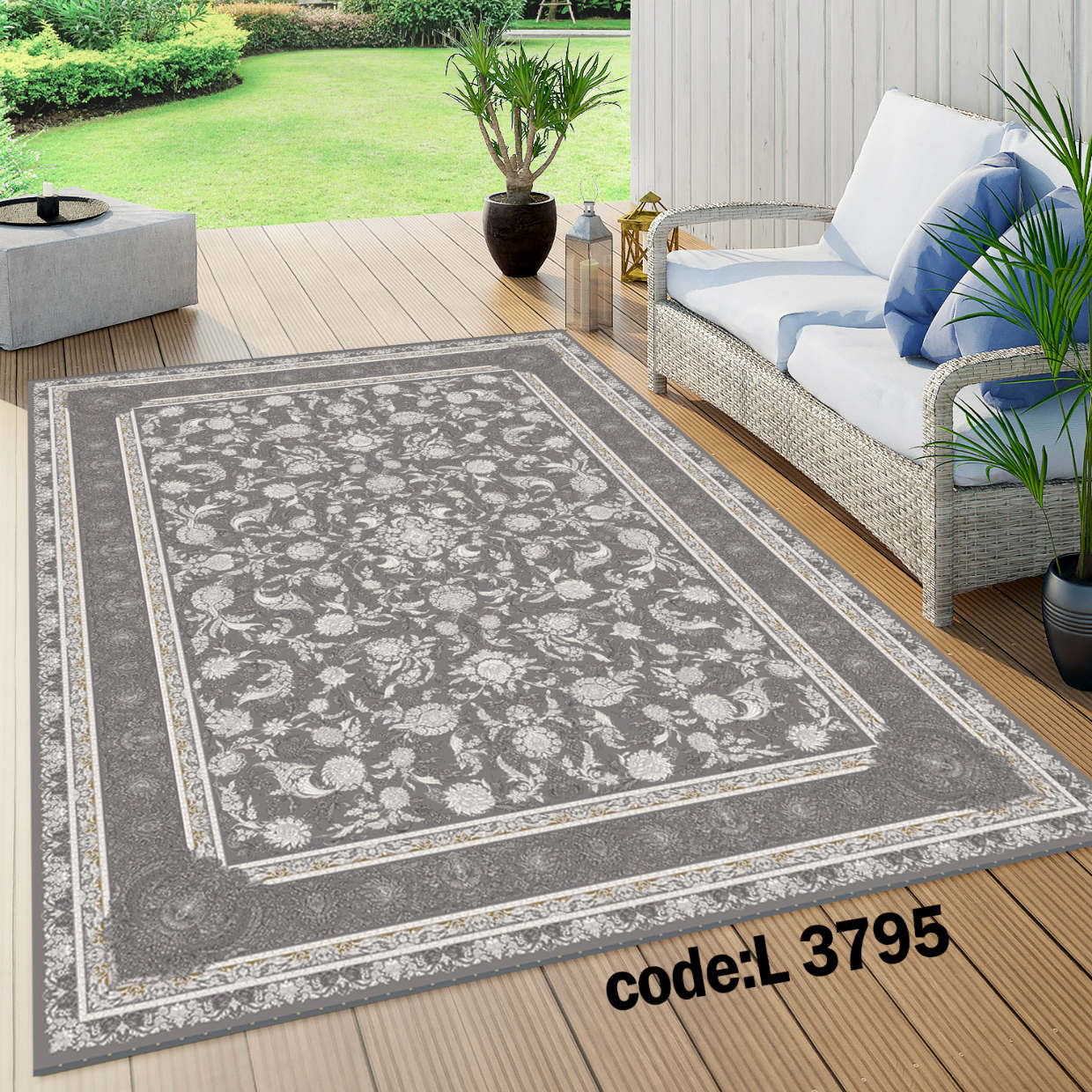 روفرشی کشدار (کاور فرش) و فرشینه و پادری کالای خواب متین کد L 3795