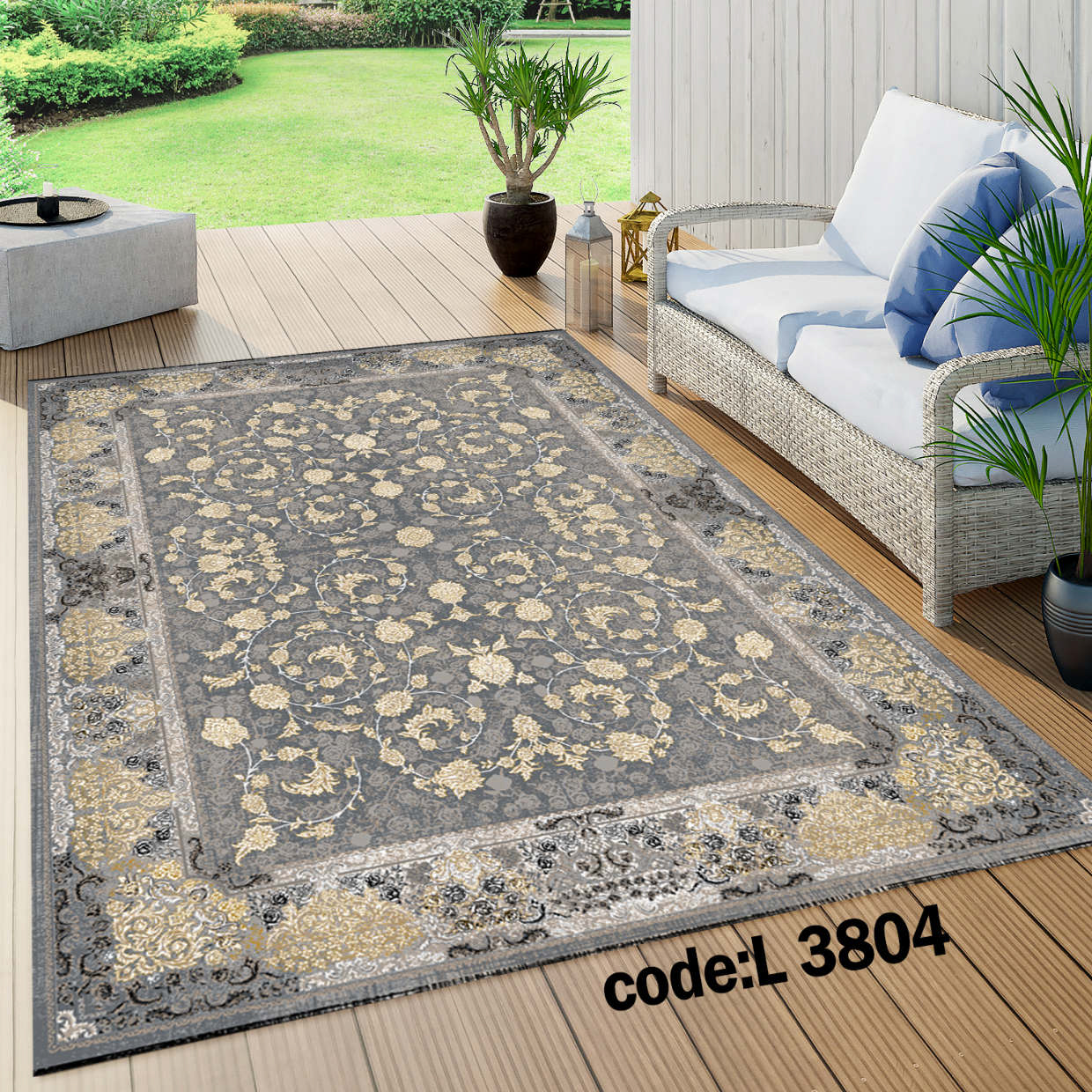 روفرشی کشدار (کاور فرش) و فرشینه و پادری کالای خواب متین کد L 3804