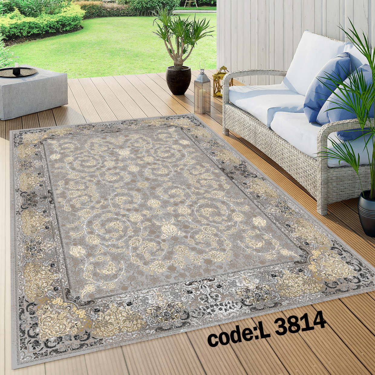 روفرشی کشدار (کاور فرش) و فرشینه و پادری کالای خواب متین کد L 3814